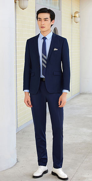 高級藍襯衫西裝系列